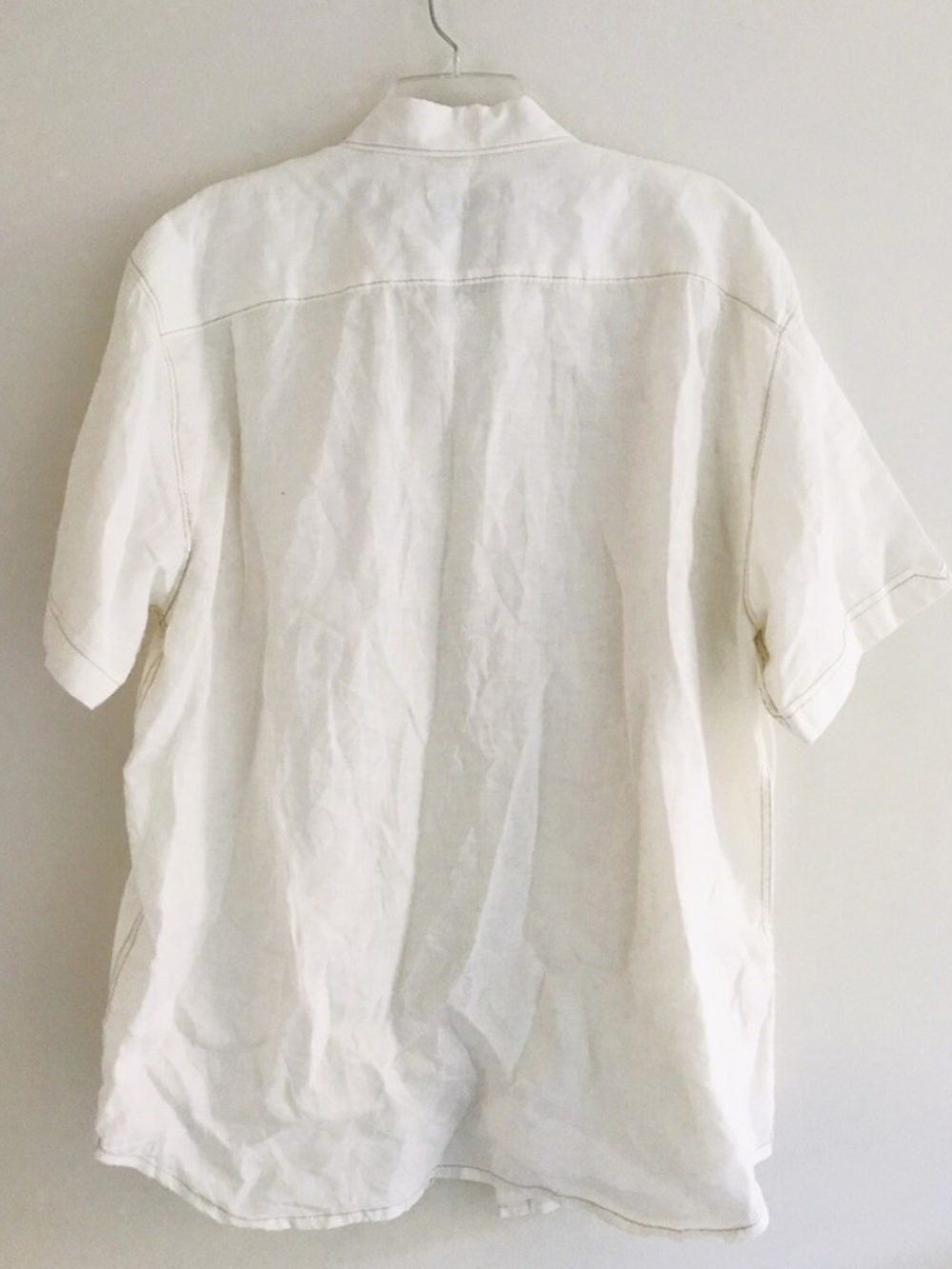 Tommy Bahama | Button Front Linen Shirt Mens Size XL Beige Short Sleeves - Picture 2 of 7